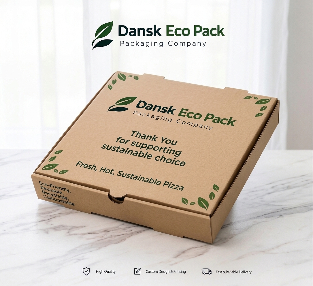 Kraftæske med Dansk Eco Pack-branding
